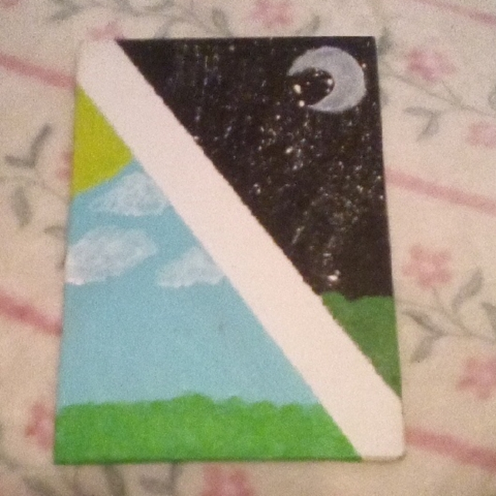 Day and Night Canvas Painting